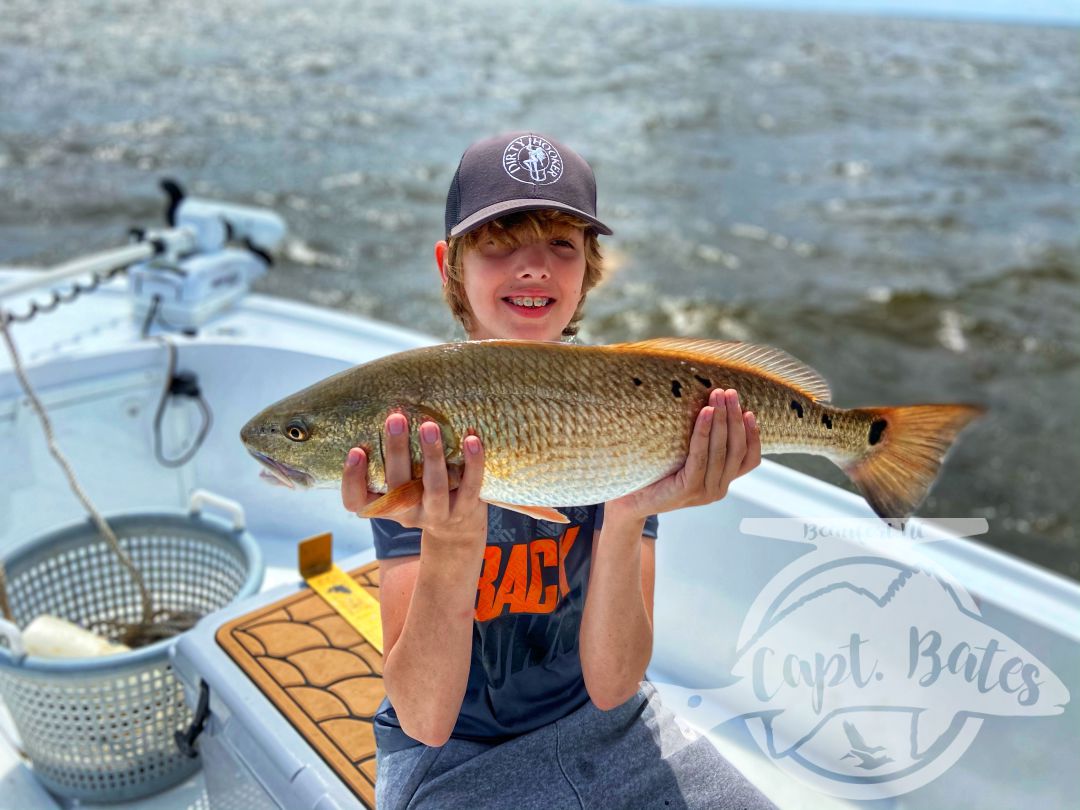 Wesley and his dad fished with me last month and wanted quantity over quality so we wore out the sea mullet, this month they wanted to try for quality. Wesley and Oscar absolutely slayed the redfish this afternoon! Mid to over slots kept them busy for a couple hours they even started netting each other’s fish! Great time bending the Temple Fork Outfitters inshore medium and listen to the Florida Fishing Products osprey 3k sing!