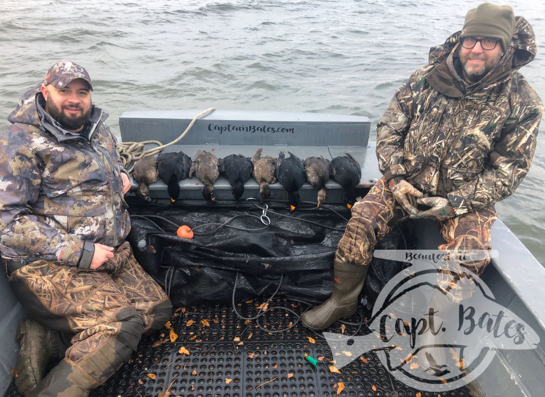 Had a great, quick sea duck hunt this morning out of the layout! 

Sometimes it can be tough for hunters to get a full party together, so we set up a “walk on” trip and it worked out great! They got out sea ducking and met a new duck hunting friend. I may run 1 or 2 more of these type trips middle of January. Shoot me a message if you would like to get out hunting but don’t have a full party and I’ll put you on my list to contact next time!

Had a blast and great to meet y’all Dave Neal and Mark!