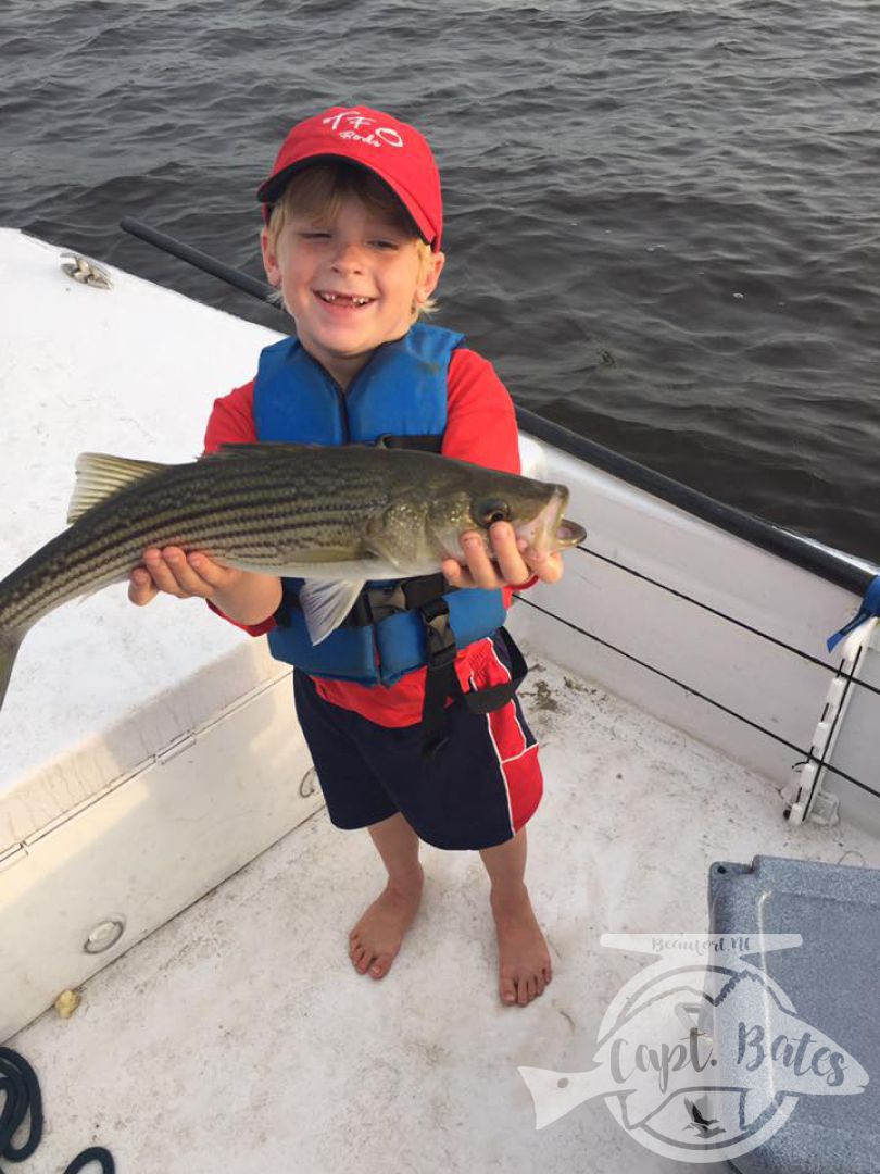 Topwater rockfishing (striped bass) is a great way to beat the summer heat late in the day!