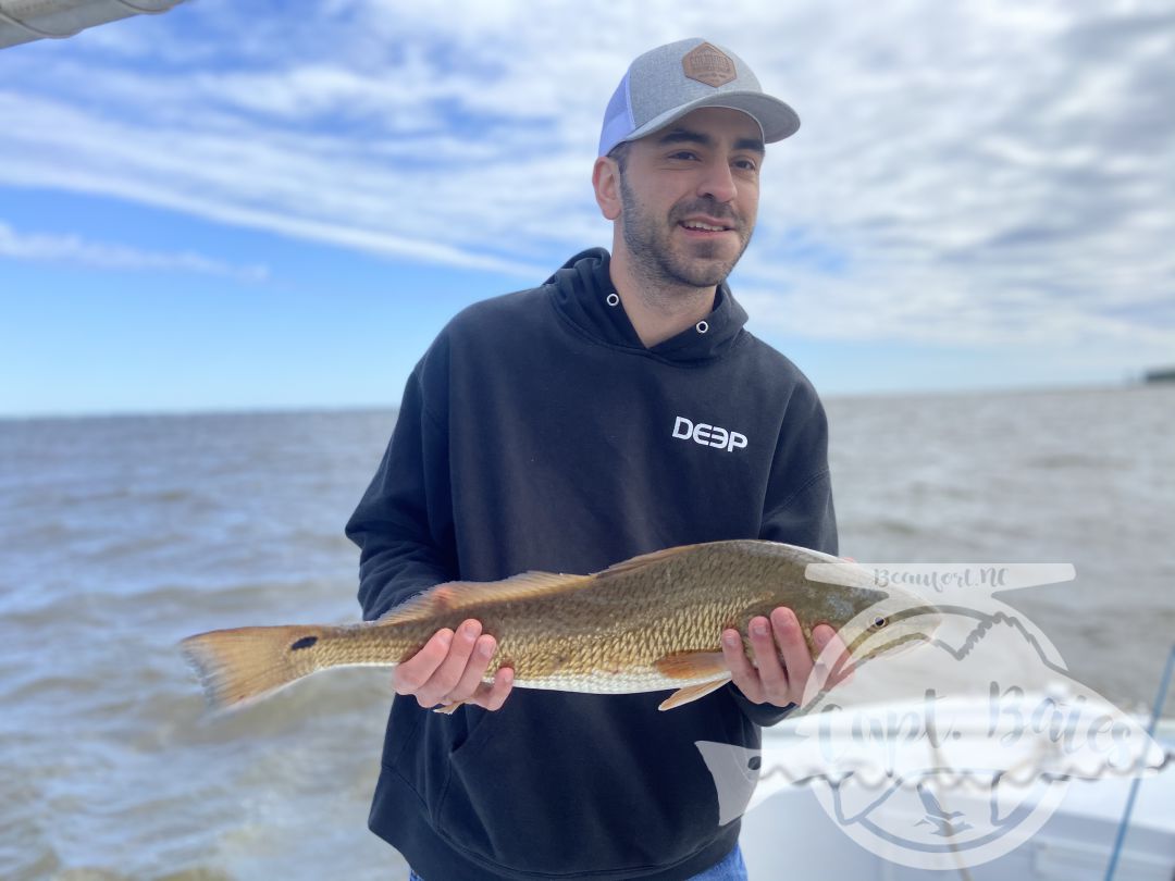 This group of old high school buddies from Rhode Island made the best of the day, despite the wind. We made the call to go red fishing with stead of going in the ocean and it paid off big time!