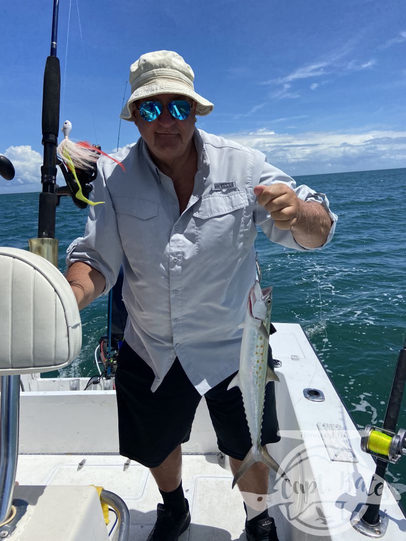 These two brothers just wanted a nice relaxing trip half day trip. We had a good time, caught a bunch of fish. They weren’t interested in keeping any fish or we could have filled the box. Good midday trolling bite.