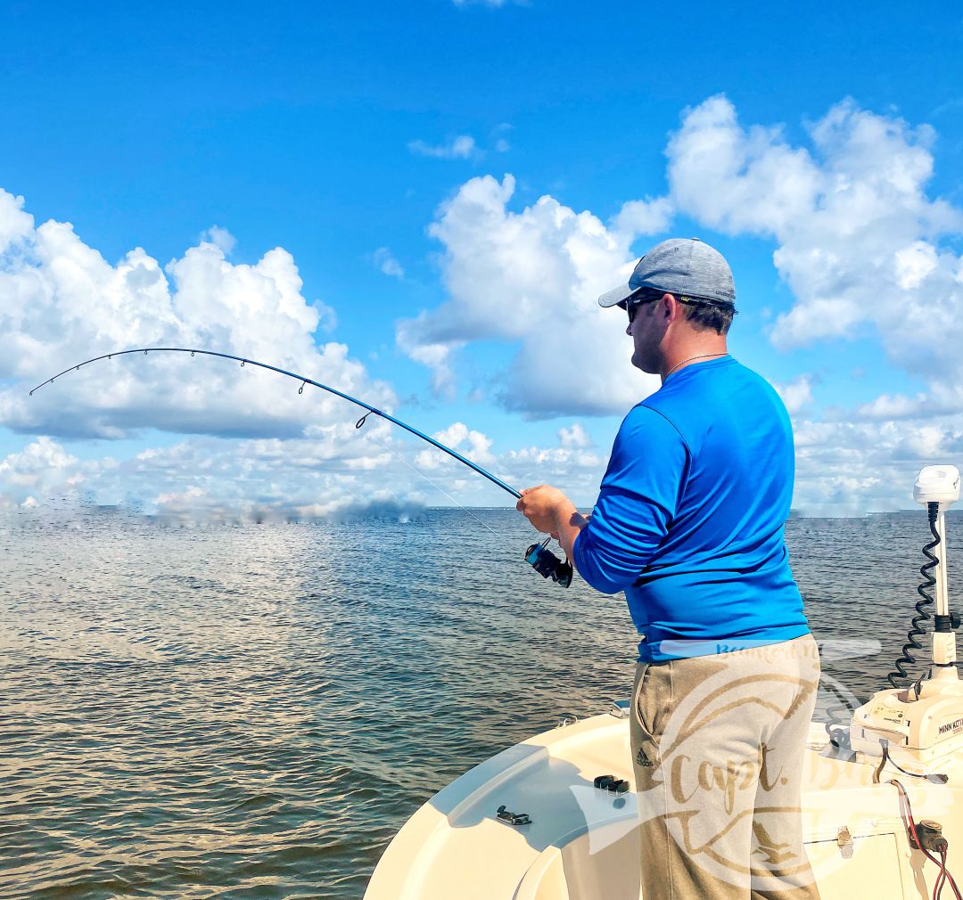 We showed this family from Ohio all the life stages of redfish in one day, from pup pups to slot fish to the adult trophy redfish!