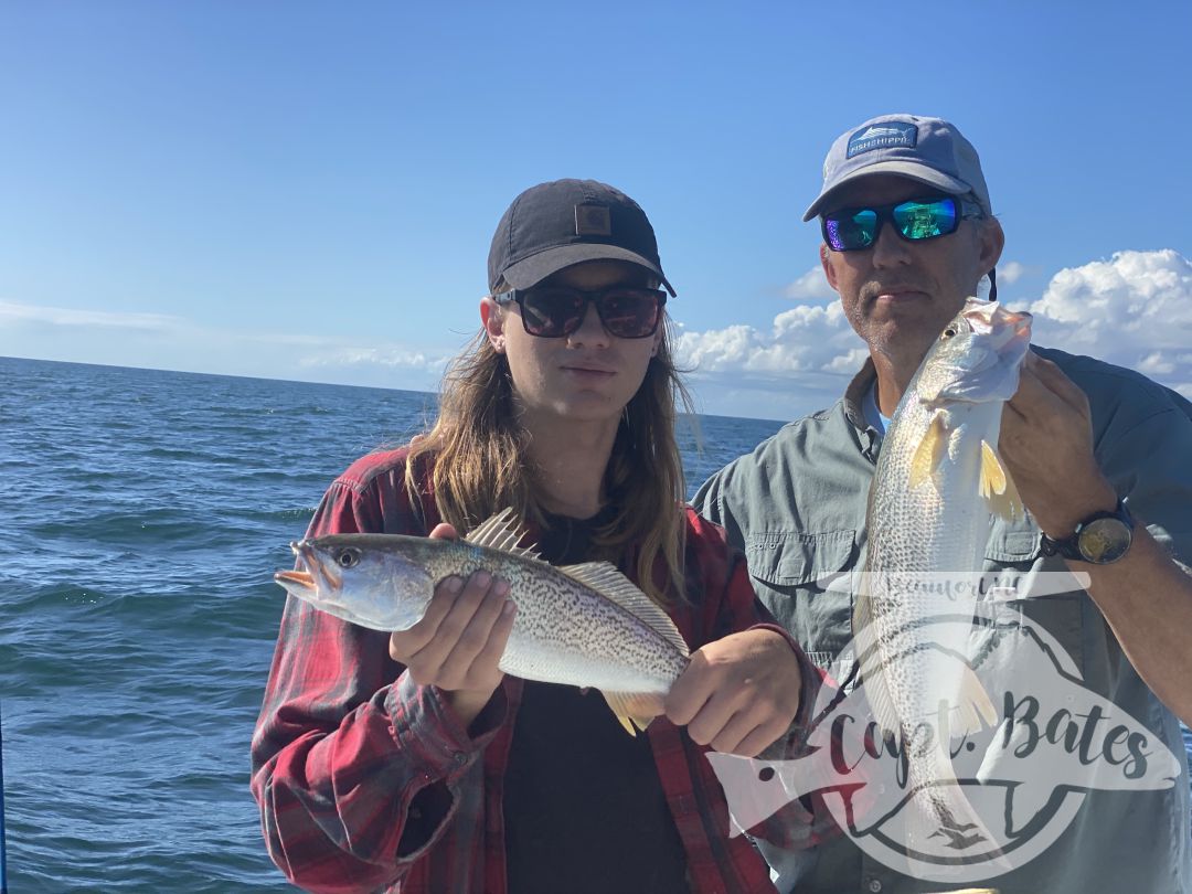 Wrapped up my Albie season with an excellent day and a great family! Mr Will said he wanted to introduce his sons to screaming drag, well we did that for almost 2 hours straight first thing and then a lot more. Blind casting on top, jigging marks, and baitball blitzes kept us busy untill the tide slacked out, with a few really solid fish mixed in. Then we jigged some nice graytrout, spanish and a few more albies before sending them home happy and tired!