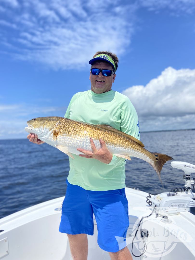 Started out with some topwater trout, then it took a little while to find the trophy redfish but ended out the trip with a great bite more then a handful on corks and swim baits with a great repeat client!