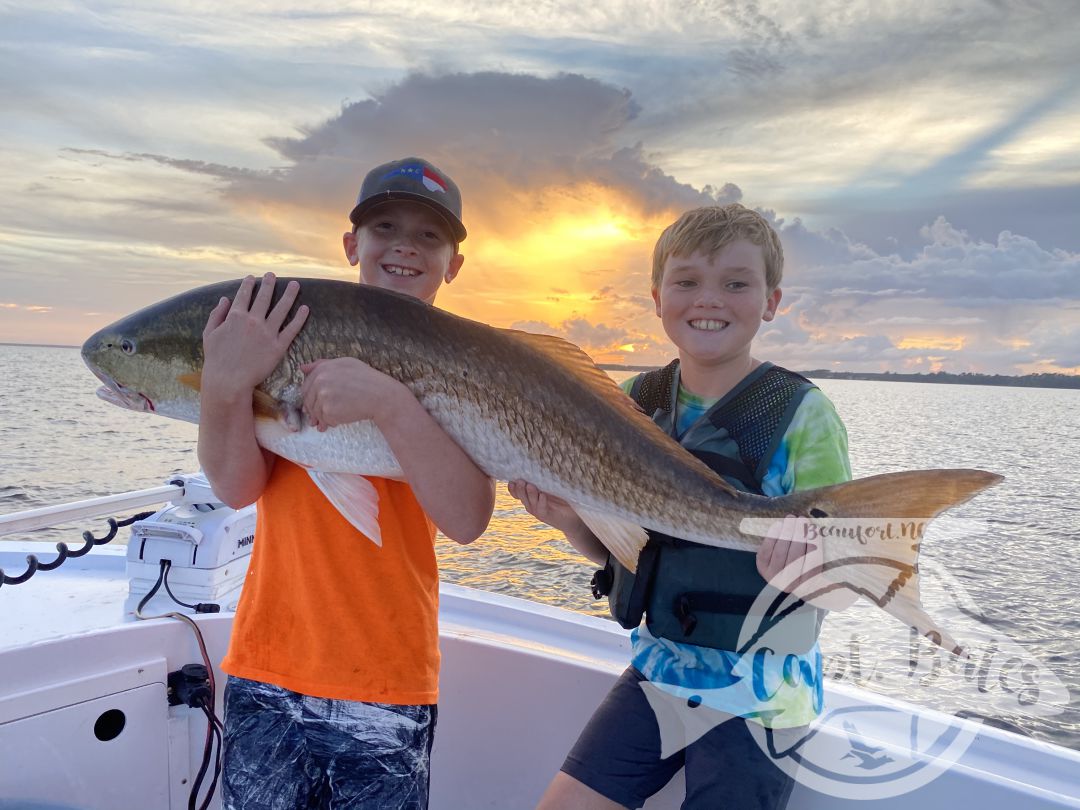 My clients had one pulled hook on an old drum this morning before the lightning cut us short, unfortunately they had to head home and couldn’t hang out and fish this evening after storms passed.
So I decided to take Troy and Declan bait fishing.

Troy marches to the beat of his own drum, he’s not going to do something that he doesnt wanna do or just because someone else does it or wants him to. But he has found that he really likes to bait fish on the ocean, and shark fish he’s been wanting to old drum fish with the bait. I explained to both the boys the work involved they both worked hard and had a blast. 

It was great to hear the conversations between two boys that we are still trying to get fired up about the outdoors. Shotguns, duck hunting, fishing rods, oyster toads, sharks, chicken eggs...were just some of the topics. Can’t wait to take em again! Maybe the Goat Jay Boone will be able to make it next time!