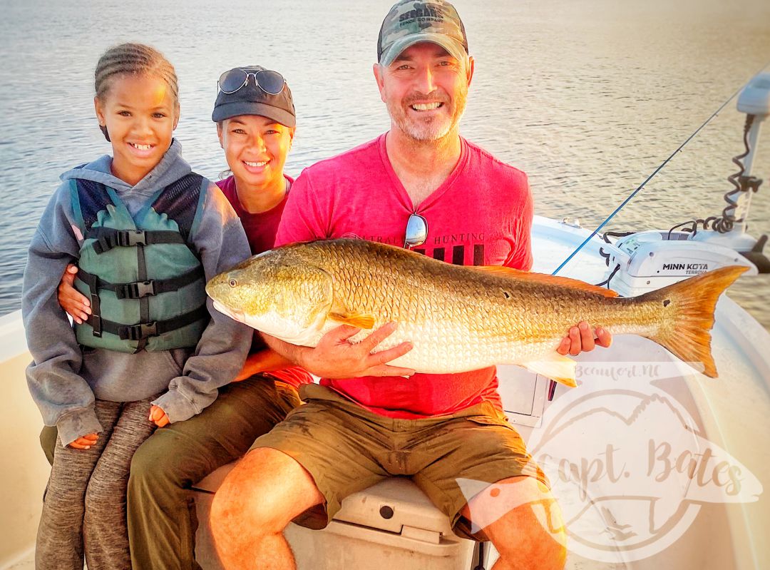 Mr Stephen is a well traveled big game hunter with most NA big game animals under his belt, he understands the grind required targeting serious trophy’s. 

I had no longer reiterated, the fact catching these fish can be a grind when we find ourselves in the middle of an incredible trophy redfish experience. And, it was great for me to experience it with a family that understands how special of a moment it was. 

After that slowed down we went and got on a great slot drum bite! Such an enjoyable family to share the boat with.