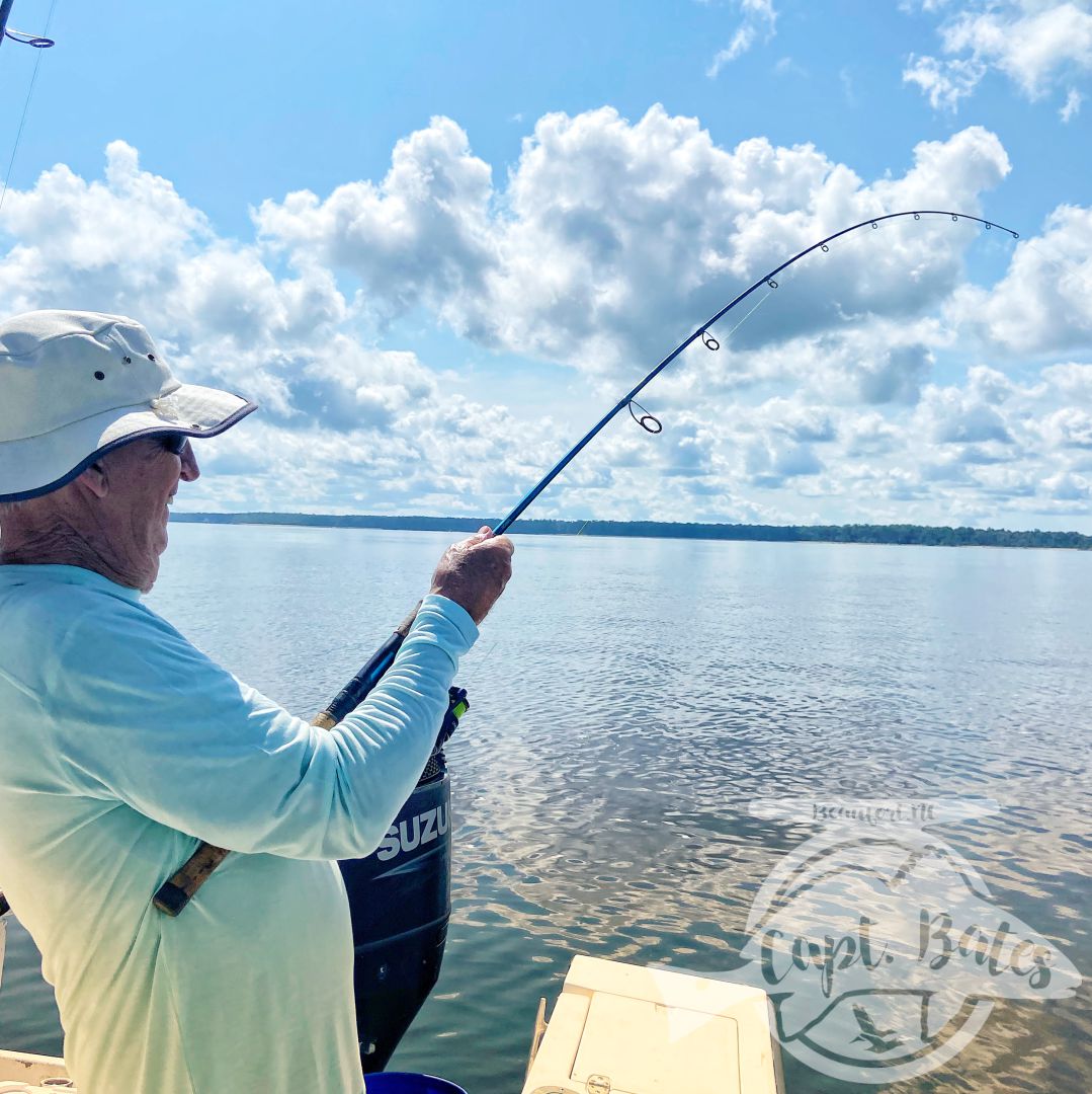 We had been on a consistent trophy drum bite for a while up until yesterday, midday bites and finding fish late into a 5hr trip can be frustrating. I highly recommend booking 8hr trips to allow us to make the big runs in search of these fish on days things are difficult.