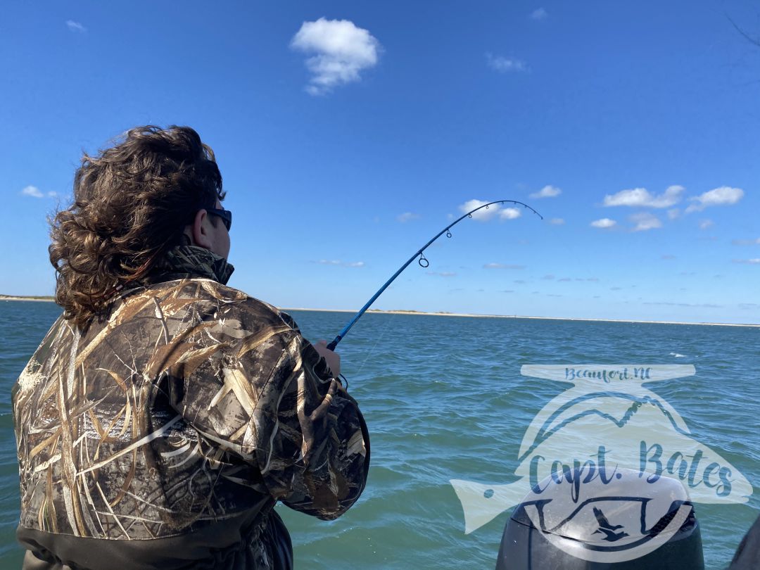 Fish in the front, party in the back! The mullet was flowing like wine in a stiff NE breeze today! It wasn’t easy for us but made a few of our opportunities count on #albies Dalton and Jessie kept good attitudes and got to see some exciting feeds!