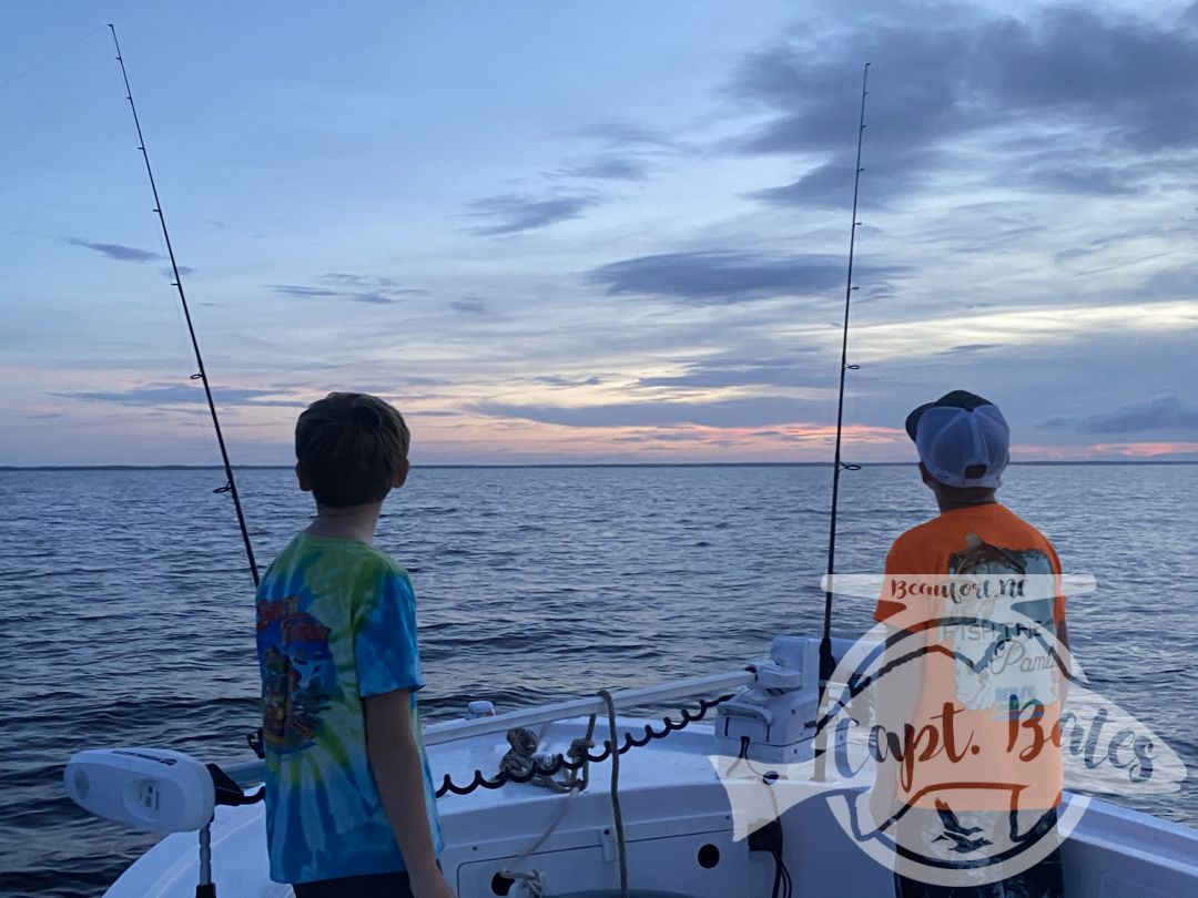 My clients had one pulled hook on an old drum this morning before the lightning cut us short, unfortunately they had to head home and couldn’t hang out and fish this evening after storms passed.
So I decided to take Troy and Declan bait fishing.

Troy marches to the beat of his own drum, he’s not going to do something that he doesnt wanna do or just because someone else does it or wants him to. But he has found that he really likes to bait fish on the ocean, and shark fish he’s been wanting to old drum fish with the bait. I explained to both the boys the work involved they both worked hard and had a blast. 

It was great to hear the conversations between two boys that we are still trying to get fired up about the outdoors. Shotguns, duck hunting, fishing rods, oyster toads, sharks, chicken eggs...were just some of the topics. Can’t wait to take em again! Maybe the Goat Jay Boone will be able to make it next time!