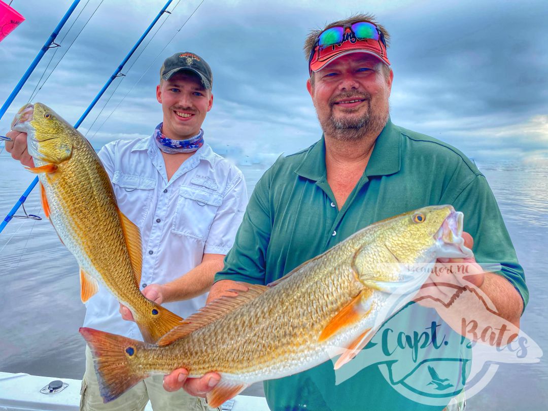 Redfish of all shapes and sizes for this Marine and his family! Top water slots All around and grinded our for a trophy redfish for his dad! Dodged thunderstorms and had a great morning with great company!