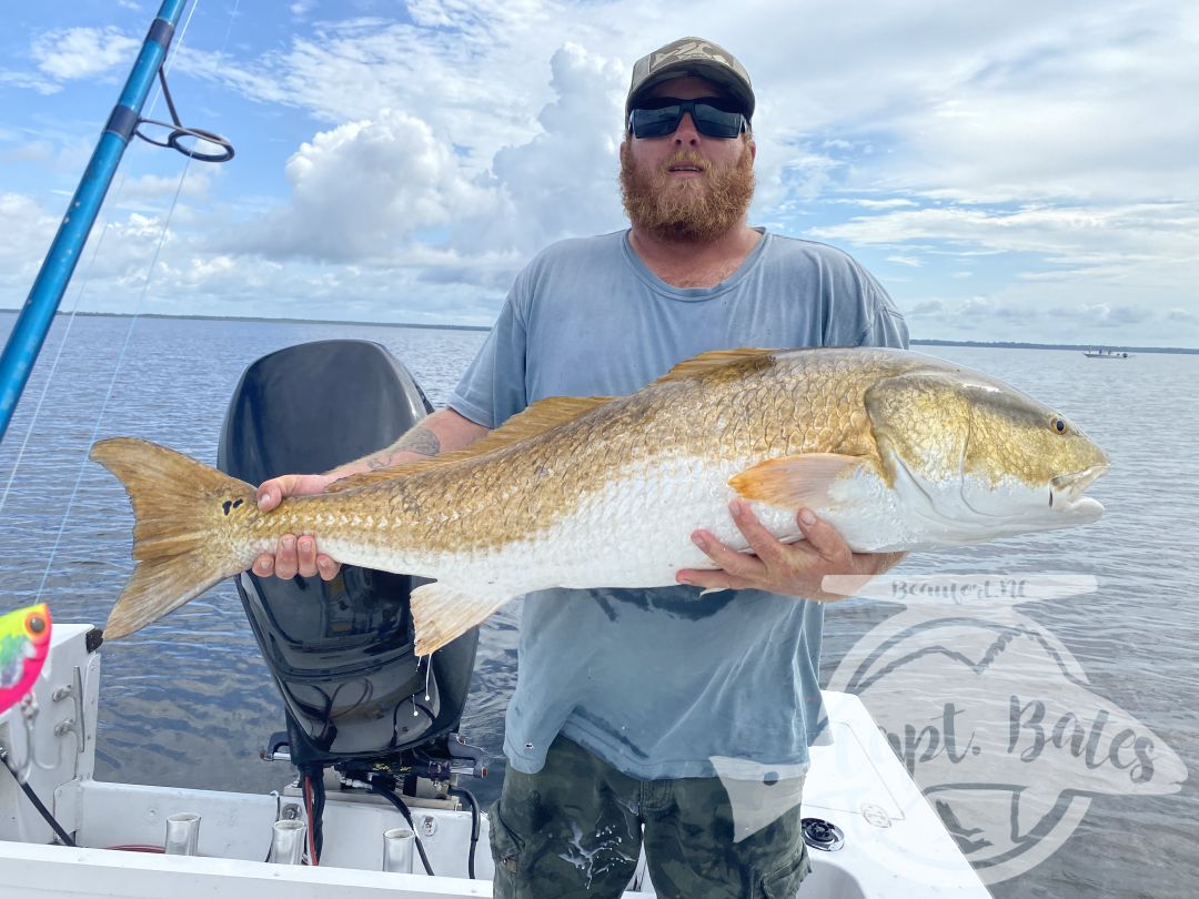 We officially kicked off our trophy drum season today! As they have finally shown up in good numbers, slightly delayed start this year but fortunately, the trout and puppy drum fish has been dynamite to hold us over, but it’s now time for the main event! Killer day with my main man Buddy, double digit landed multiple missed opportunities and even had on try to eat the popping cork! World class Neuse river redfishing at its finest!