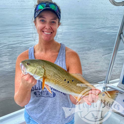 Redfish of all shapes and sizes for this Marine and his family! Top water slots All around and grinded our for a trophy redfish for his dad! Dodged thunderstorms and had a great morning with great company!