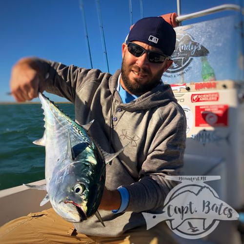 Chasing albies on a beautiful October morning at Cape Lookout, with repeat clients! Lots of fish around already, this fall is shaping up to be an awesome season!

Lots of scattered fish on small bait early made things challenging, but we found some fish feeding on bigger bait that were destroying any lures we through to them!

The absolute excitement of casting to busting albies and hearing that drag scream, while feeling their power brings anglers from all over the world to Cape Lookout year after year!