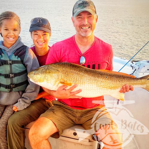 Mr Stephen is a well traveled big game hunter with most NA big game animals under his belt, he understands the grind required targeting serious trophy’s. 

I had no longer reiterated, the fact catching these fish can be a grind when we find ourselves in the middle of an incredible trophy redfish experience. And, it was great for me to experience it with a family that understands how special of a moment it was. 

After that slowed down we went and got on a great slot drum bite! Such an enjoyable family to share the boat with.