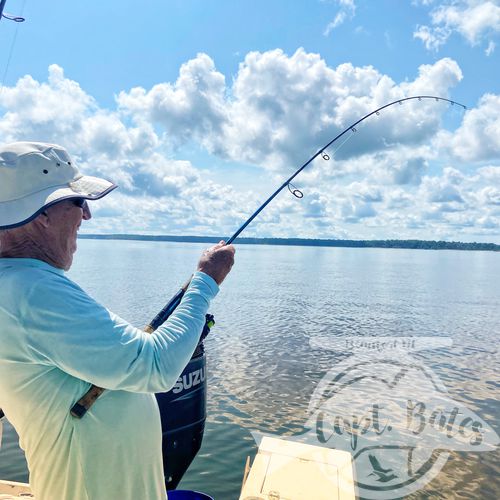 We had been on a consistent trophy drum bite for a while up until yesterday, midday bites and finding fish late into a 5hr trip can be frustrating. I highly recommend booking 8hr trips to allow us to make the big runs in search of these fish on days things are difficult.