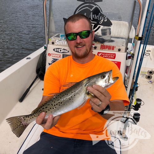 Fished a trophy drum trip this morning, we had a very short window of opportunity before the wind, we had the bait and fish in our sights. Unfortunately, probably the biggest asshole I’ve seen drum fishing thought it would be a great idea to use his big motor to run back and forth to every baitball we were trolling motoring/drifting towards and shut everything down.

Spent the afternoon trouting with Zach and his dad, caught a bunch of trout with a few nice ones. No I didn’t sandbag this pic, Zach has just worn the same shirt every time he’s fished with me for the last 3 years. I think I’ll have to pick him up a few shirts for next time