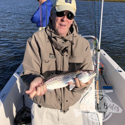 The plan was to get out the inlet and chase false albacore, but a giant swell coming from the South popped up over night. Stiff NW wind and big swell made the inlet uncomfortable and my crew decided to take the more relaxing route.

We never got on any big schools, but caught some nice speckled trout at every stop. Had a fun day talking to these guys hearing about there fishing adventures all over the world.

Trout fishing this fall has been and continues to be excellent!