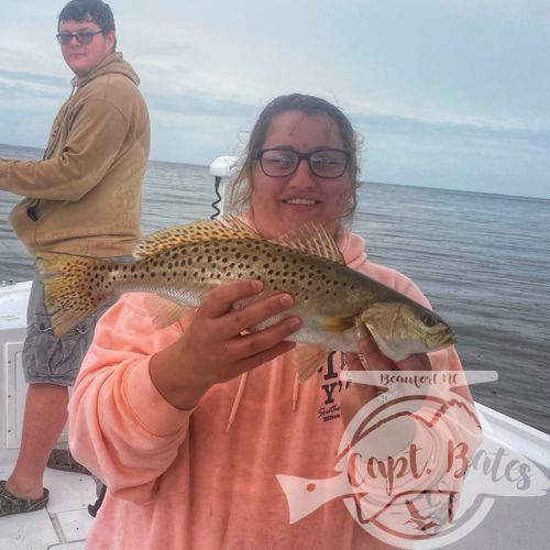 This family from WV wanted to catch some meat fish, and they picked up on the popping cork technique quickly! Sent them home with some nice speckled trout and slot redfish!