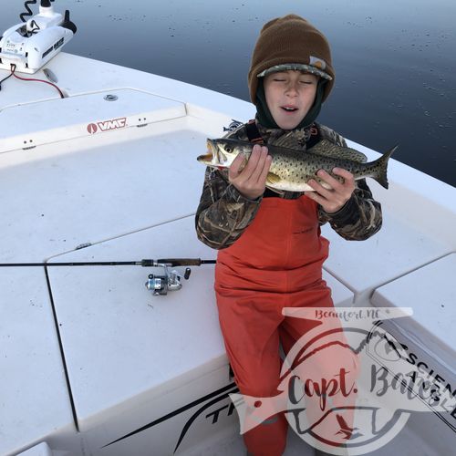 Great bite early on the hogs with Buddy and big Joe! Cold and post cold front conditions but the fish were chewing! Nice fat specks and 2 tagged redfish. Tough conditions and a different technique then we’d been fishing but being able to read the water, conditions, and what the fish want make things fun! 