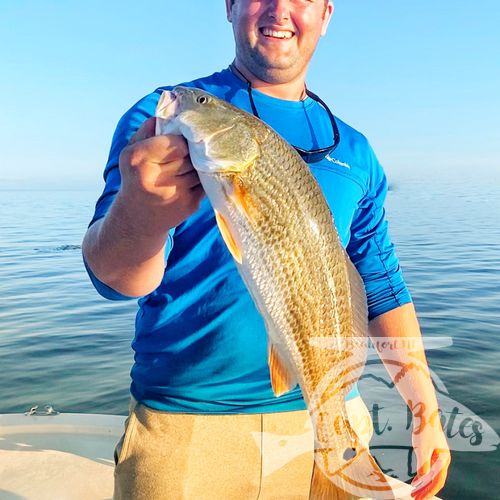 We showed this family from Ohio all the life stages of redfish in one day, from pup pups to slot fish to the adult trophy redfish!