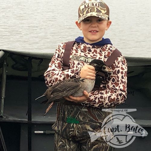 Today will be a trip I will never forget, I had the pleasure of hosting 3 generations sea ducking, with it being 8 year old Carter’s first ever duck hunt! He shot his first duck, first ducks on the wing, and first sea duck limit!! Other then sharing these moments with your own kids there is nothing like being there when the youngins get to experience all of what we love to do for the first time. Thanks for allowing me to be a part of it Cees Justen and Rick Justen, helluva a job Carter! I think he’s ruin’t.