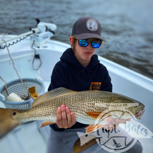 Wesley and his dad fished with me last month and wanted quantity over quality so we wore out the sea mullet, this month they wanted to try for quality. Wesley and Oscar absolutely slayed the redfish this afternoon! Mid to over slots kept them busy for a couple hours they even started netting each other’s fish! Great time bending the Temple Fork Outfitters inshore medium and listen to the Florida Fishing Products osprey 3k sing!