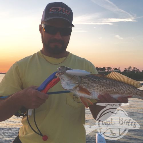 Hotrod with his first topwater redfish!