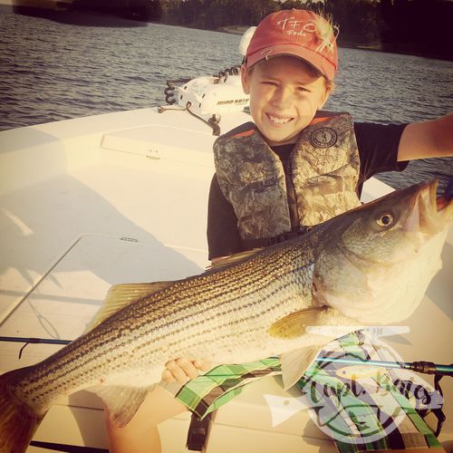 This huge fish almost started a fist fight between two brothers, it missed the younger brothers plug then hit the old brothers, and he landed it. There was a teary eyed 7 year old behind the camera man hahaha