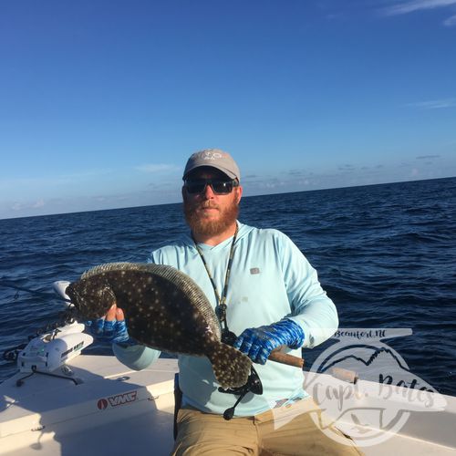 Fat flounder jigging nearshore wrecks! A better sandwich has never been found swimming in the ocean!