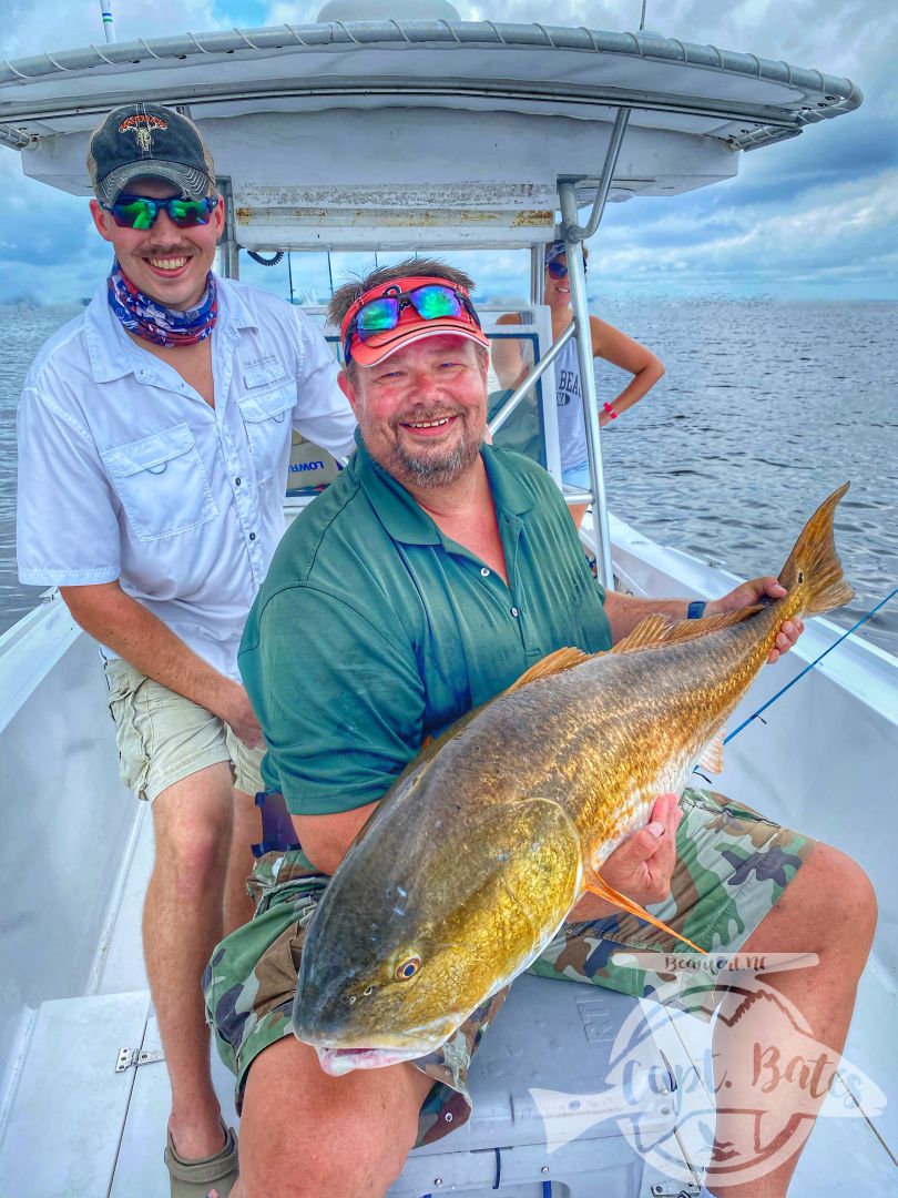 Redfish of all shapes and sizes for this Marine and his family! Top water slots All around and grinded our for a trophy redfish for his dad! Dodged thunderstorms and had a great morning with great company!