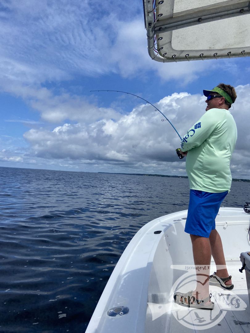 Started out with some topwater trout, then it took a little while to find the trophy redfish but ended out the trip with a great bite more then a handful on corks and swim baits with a great repeat client!