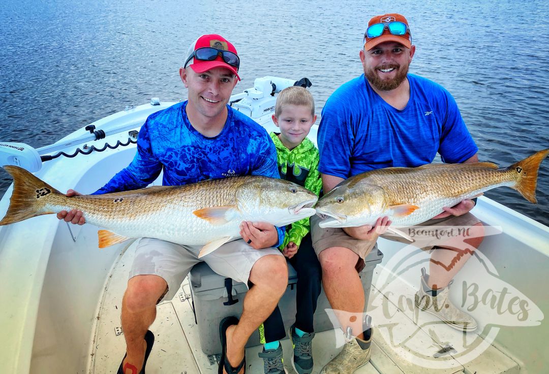 Does it always work out like today? Nope, but this is a perfect example of why we meet at the dock before making foul weather decisions. By all accounts today shoulda been a wash out, but turned out perfect!

My good long time buddy Jason Tucker booked a trip to treat one of his guys that’s leaving the area soon, to some big drum fishing before he left. Found a good size school crushing it early, witnessed a massacre, and checked that off the list, so we went caught a bunch of nice specks on topwater, before going to catch slot redfish on corks! Of course Paxton had to top mr Rick in every double pic 