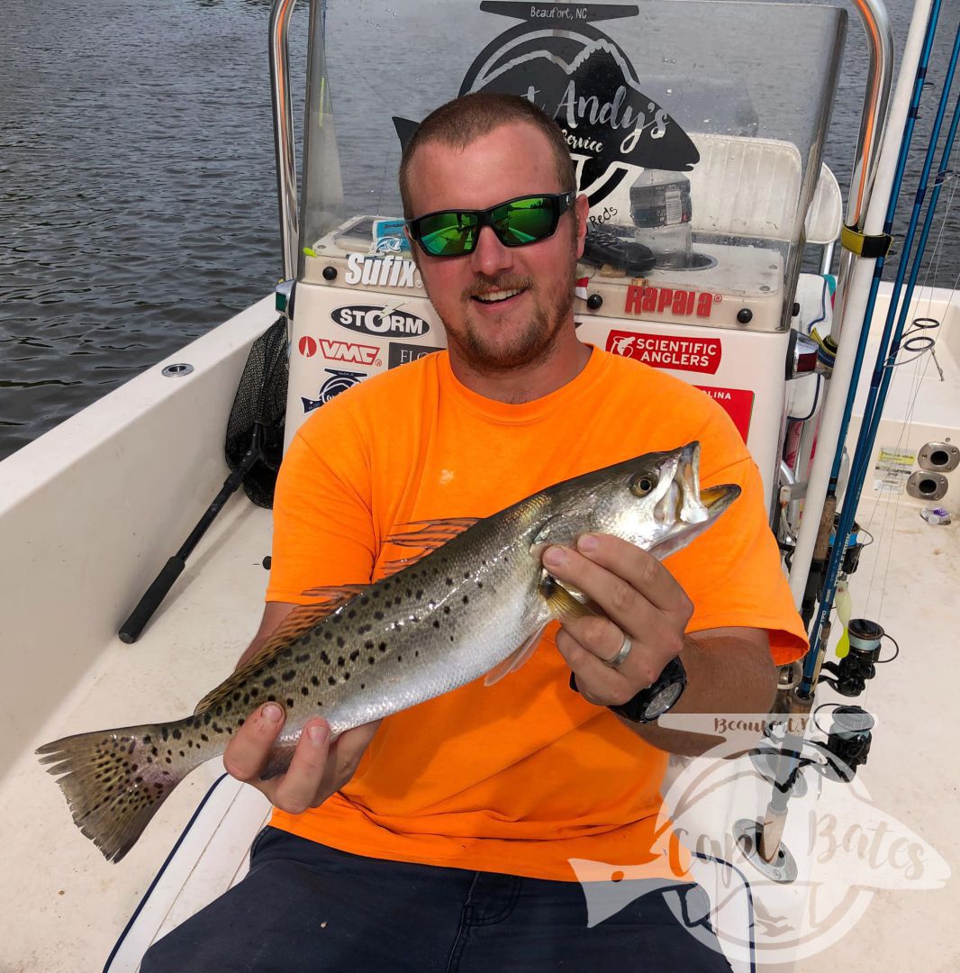 Fished a trophy drum trip this morning, we had a very short window of opportunity before the wind, we had the bait and fish in our sights. Unfortunately, probably the biggest asshole I’ve seen drum fishing thought it would be a great idea to use his big motor to run back and forth to every baitball we were trolling motoring/drifting towards and shut everything down.

Spent the afternoon trouting with Zach and his dad, caught a bunch of trout with a few nice ones. No I didn’t sandbag this pic, Zach has just worn the same shirt every time he’s fished with me for the last 3 years. I think I’ll have to pick him up a few shirts for next time