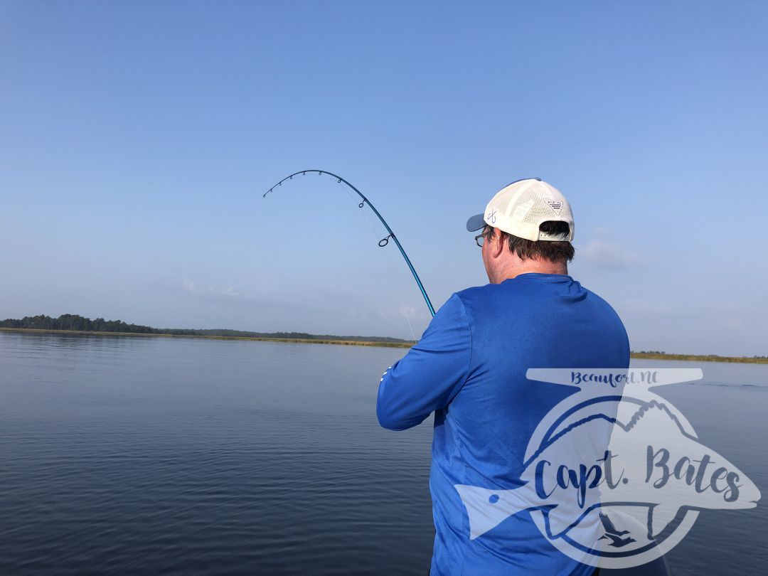 Had two awesome guys from Jersey, that listened well and were a lot of fun to have on the boat today. We worked some scattered bait, stuck with it and it paid off! Caught a bunch, lost a few, thats the way it goes sometimes! They were first time corkers and picked up on the technique quickly, things are quickly getting back to normal after Dorian! 