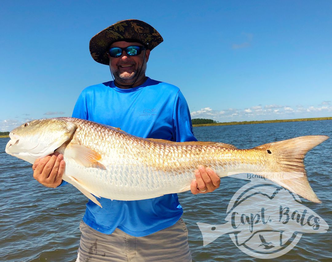 What an awesome couple I had the pleasure of having on the boat today! Mr Harvey has been fishing all over the country, and has been wanting a citation red drum for a long time. He also really wanted to hit that 50” mark, well he did both today! Him and Mrs. Tina are trying to spend more time together, and experience different things. Well, they got to experience about the best of what the Neuse River has to offer! Mrs. Tina went from admitting she didn’t have much experience fishing, to casting and hooking trophy fish like a pro, she ended up landing several all on her own. Seeing them learn what we’re looking for and how to properly work the artificial bait on the TFO Rods was great, congrats guys! Look forward to sharing the boat with y’all again. 