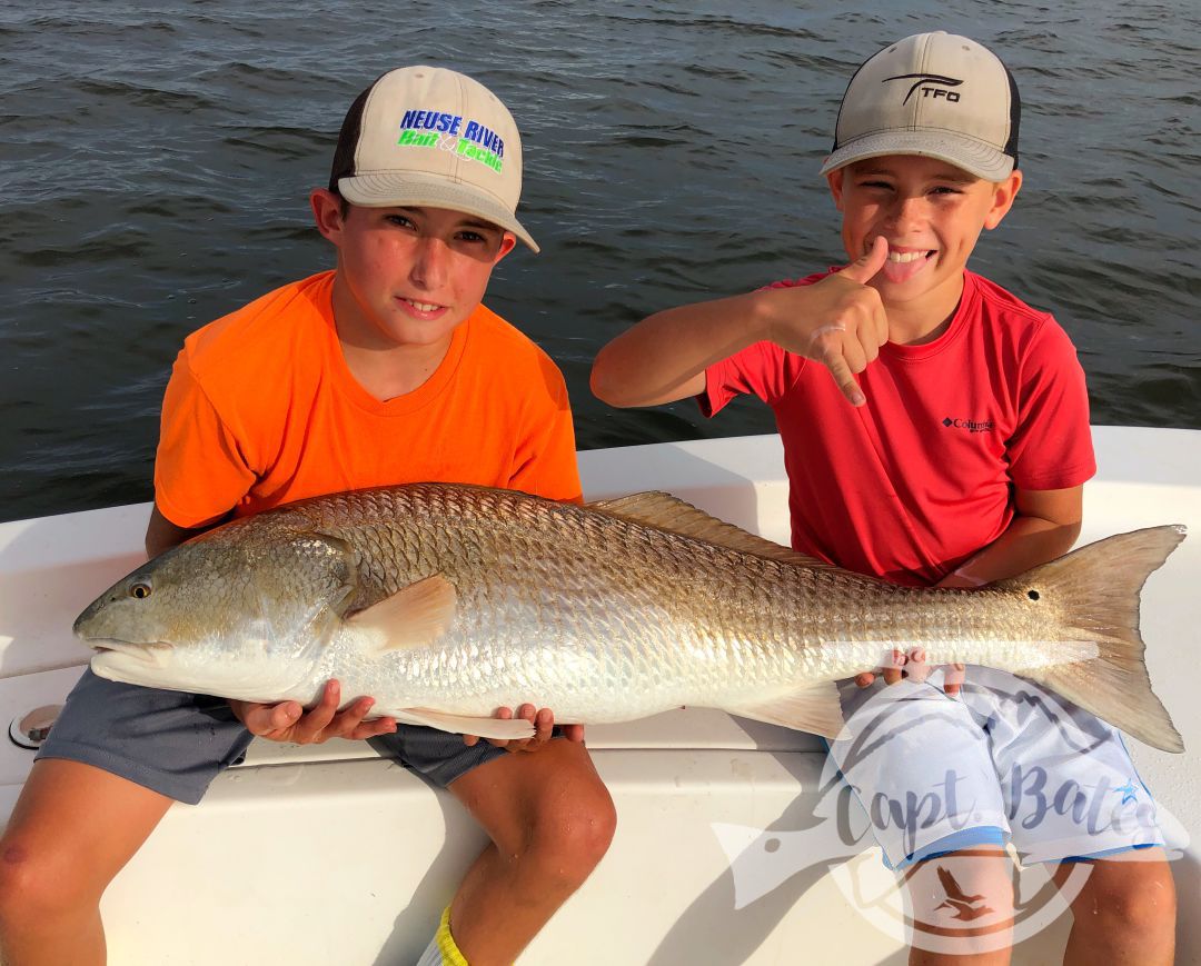 Had a great couple hours this afternoon  with my Son Buddy, and his best friend Corbett! Corbett did an excellent job hooking and fighting these Neuse River buffalo reds! Was super proud of the way Buddy helped him, untangling lines, giving instruction, netting the fish, and encouraging his friend! I think he’s starting to feel the enjoyment from helping others catch their fish of a lifetime!