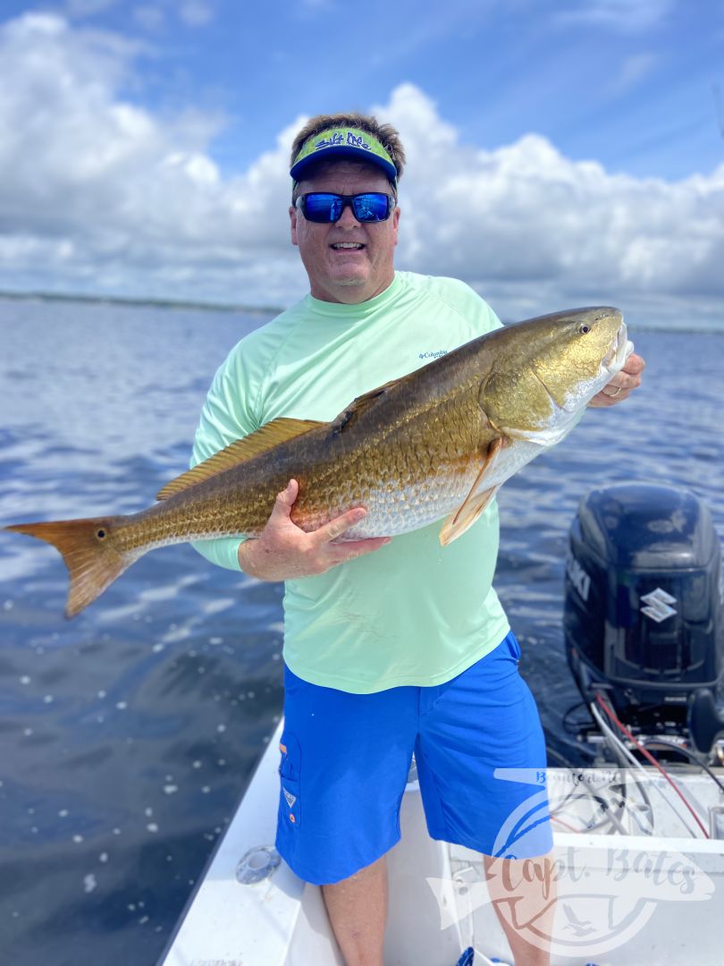 Started out with some topwater trout, then it took a little while to find the trophy redfish but ended out the trip with a great bite more then a handful on corks and swim baits with a great repeat client!