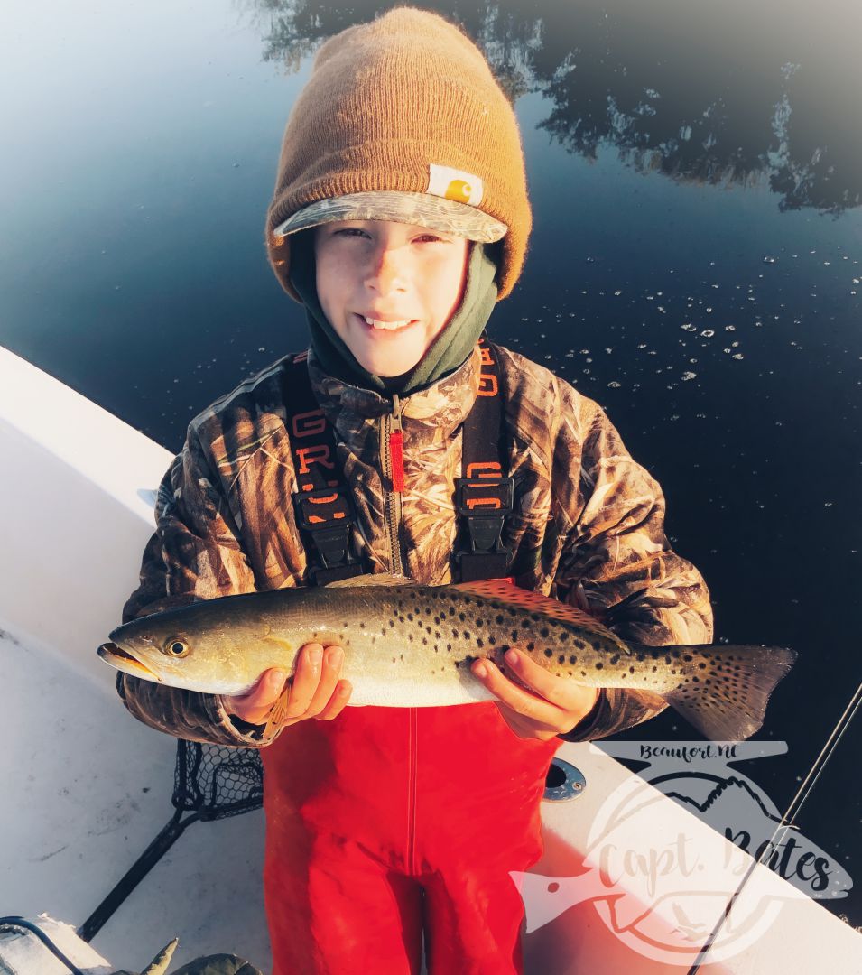 Great bite early on the hogs with Buddy and big Joe! Cold and post cold front conditions but the fish were chewing! Nice fat specks and 2 tagged redfish. Tough conditions and a different technique then we’d been fishing but being able to read the water, conditions, and what the fish want make things fun! 