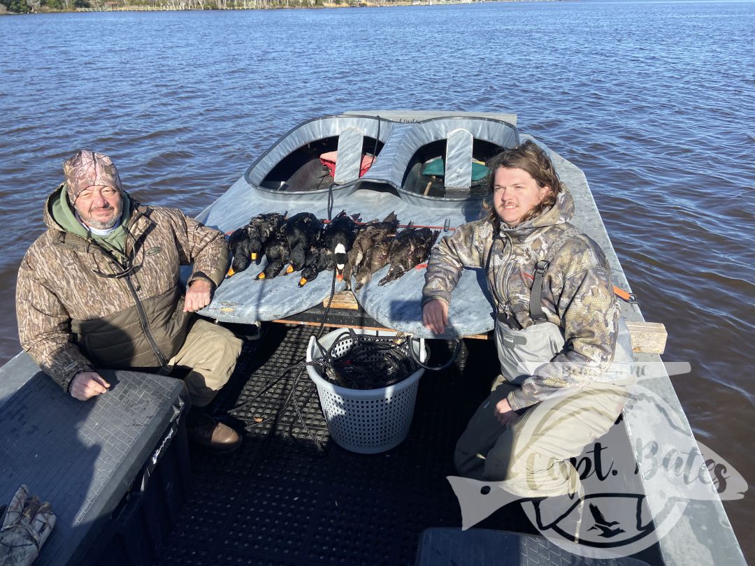 Heck of a shoot for these guys first sea duck hunt! Nice cold and breezy day, the kind these birds love!