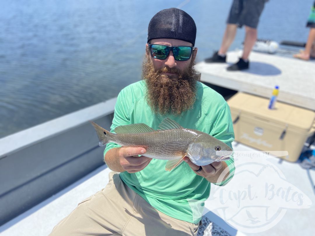 First thing this morning We covered casting with the kids explained the game plan, and they fished hard picked away at redfish throwing artificial lures. Little sister 9yo had the hotstick and showed the boys how it’s done! Pleasure to be able to introduce all 4 anglers to their first ever redfish!