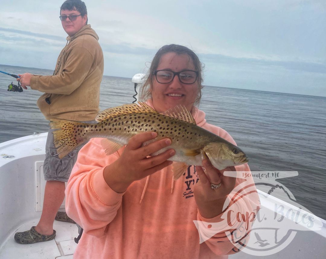 This family from WV wanted to catch some meat fish, and they picked up on the popping cork technique quickly! Sent them home with some nice speckled trout and slot redfish!