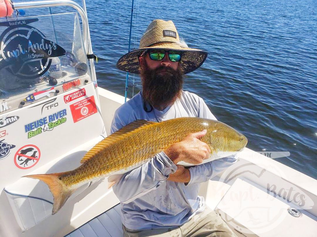 Patrick with an awesome redfish!