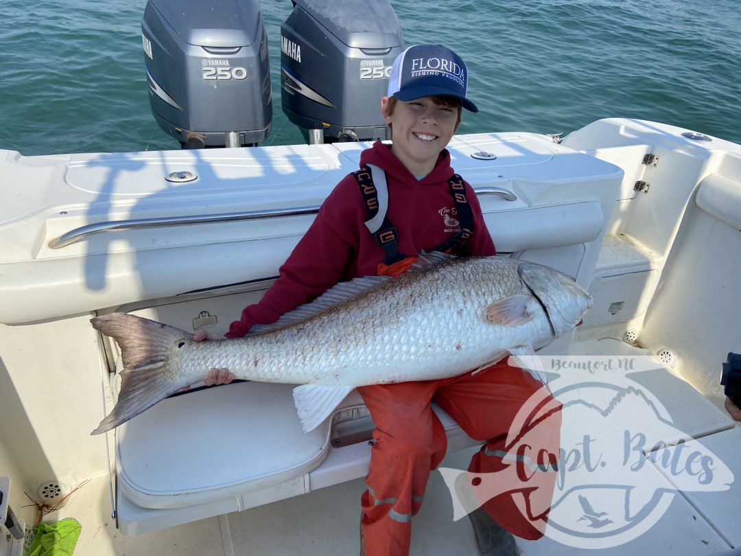 I had the pleasure of hosting Jeff and Christy of YouTube’s 1fish2fish channel. We started the day playing with bonito and bluefish, then went hunting Gowan’s redfish and it was on! Absolutely incredible day of fishing and filming on the ocean! Now, these fish can be found late winter through mid spring, the problem is finding the right conditions to hunt for them, but if you are willing to spend the time searching when the conditions appear you might be rewarded with some of the beat redfishing you’ll ever experience! We always have back up plans when the conditions don’t allow us to search for the “pumpkin patch.

Bucktail jigs and big poppers were the ticket!