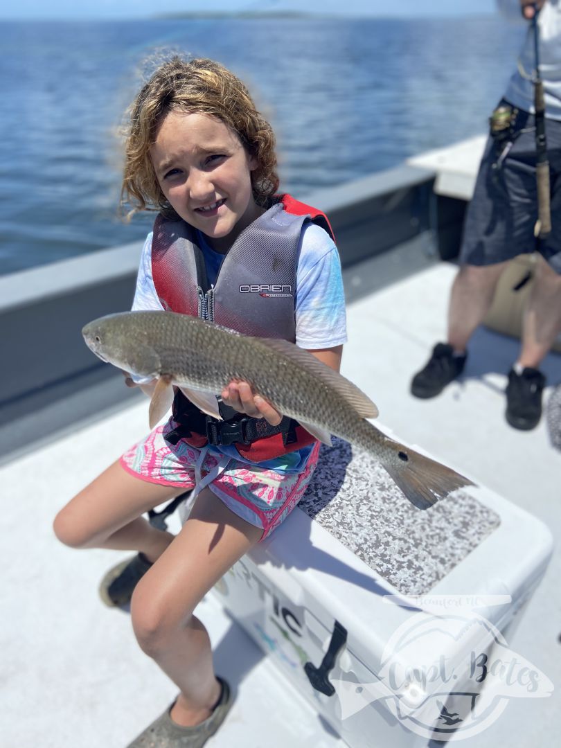 First thing this morning We covered casting with the kids explained the game plan, and they fished hard picked away at redfish throwing artificial lures. Little sister 9yo had the hotstick and showed the boys how it’s done! Pleasure to be able to introduce all 4 anglers to their first ever redfish!