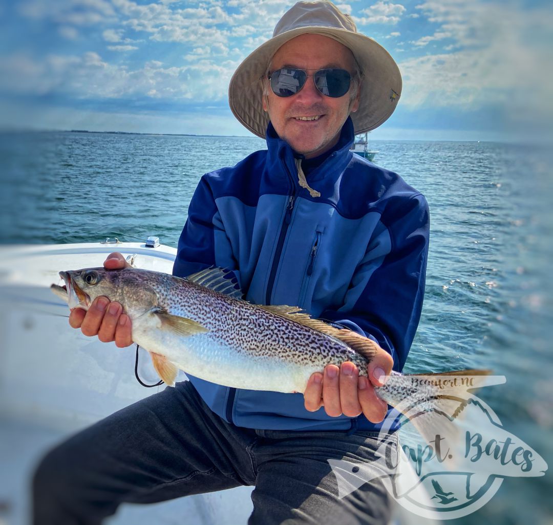 This repeat couple wanted a short 4 hour nearshore before heading back home after the weekend. We had a few shots at bonito busting on top but no connections. We picked away at some smaller bottom dwellers and finally this stud graytrout stole the show!