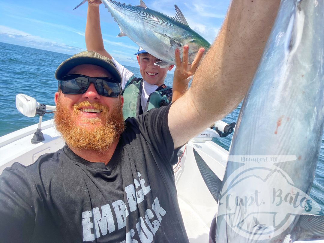We both had the day off, I told Buddy the conditions this morning and let him make the call on what he wanted to do. He made the decision to head towards the beach and find something to cast to. 

We Started on some micro albies and few spanish, then a few East and west shifts dodging squalls. Found an incredible spanish blitz with a lot of small keeper size fish chewing on every cast, we left them looking for some larger albies. It Wasn’t long we found a better class of spanish with a few albies mixed in but to many spanish to get many lil tunny bites.

After another short hunt we ended up in an incredible fun size false albacore bite! It was hard to leave them biting.

Trophy Redfishing on the River is a long ways from over and still have some days open for that but I’ve also been booking nearshore fly and light tackle trips into Nov so don’t miss out on this action! If today’s trip is a glimpse of what Oct/Nov is going to hold on the beach it’s gonna be amazing!
Captainbates.com
Temple Fork Outfitters