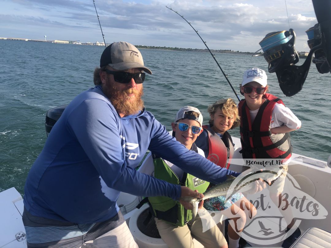 Had three young men and their dads this morning catching Spanish, flounders, bluefish and the fish they nicknamed “Loser fish”(lizard fish) 