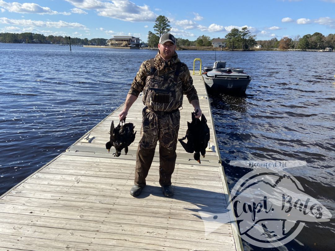 Not the easiest day, but took two trips to carry the ducks to the truck. These boys came down from Gettysburg to hunt for the day. It was one of theirs first duck hunt ever and he got his first ducks! After letting him do most of the shooting for a while the other two really started putting them in the drink!