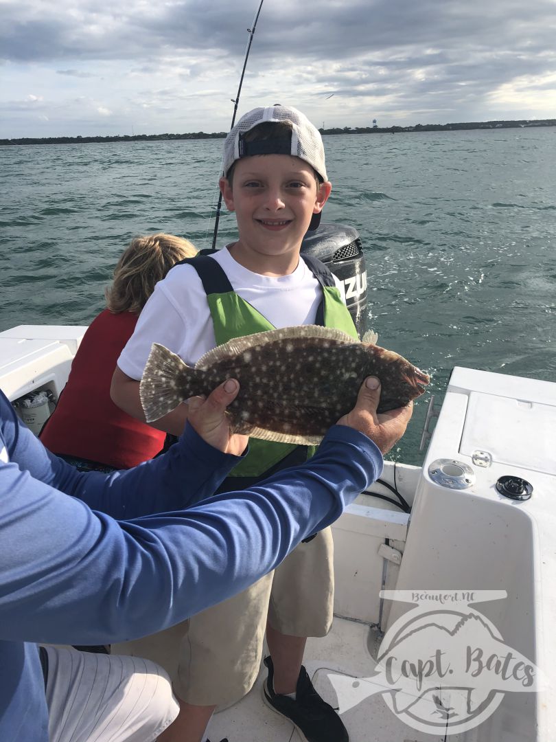 Had three young men and their dads this morning catching Spanish, flounders, bluefish and the fish they nicknamed “Loser fish”(lizard fish) 