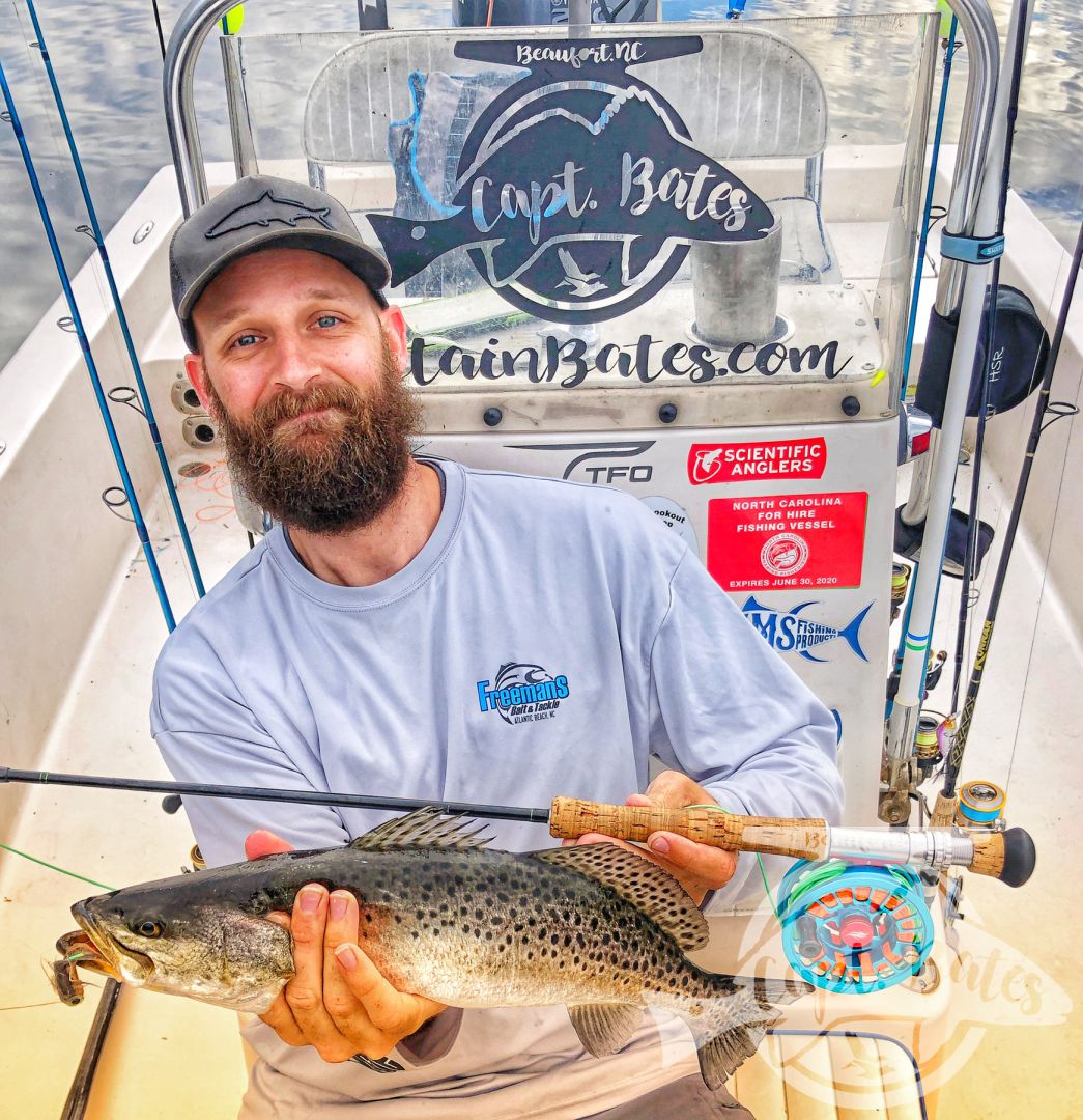 Big speckled trout on fly isn’t always easy, but persistence definitely pays off in this game! And as cliche as it is, if you listen to what fish are telling you, you will be better off. We were fishing a little slower retrieve with no eats, when one of us started stripping fast to get a line in and Wham! Got slammed, we started working the fly faster and found what they wanted. Great day with a great dude.